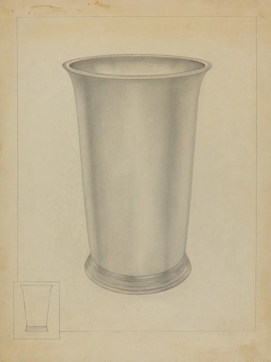 Silver Beaker by Isidore Steinberg, index of american design, 1936