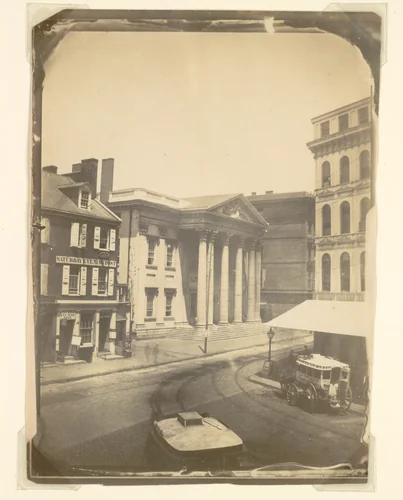 First Bank of the United States, Philadelphia by Frederick DeBourg Richards, photograph, 1859
