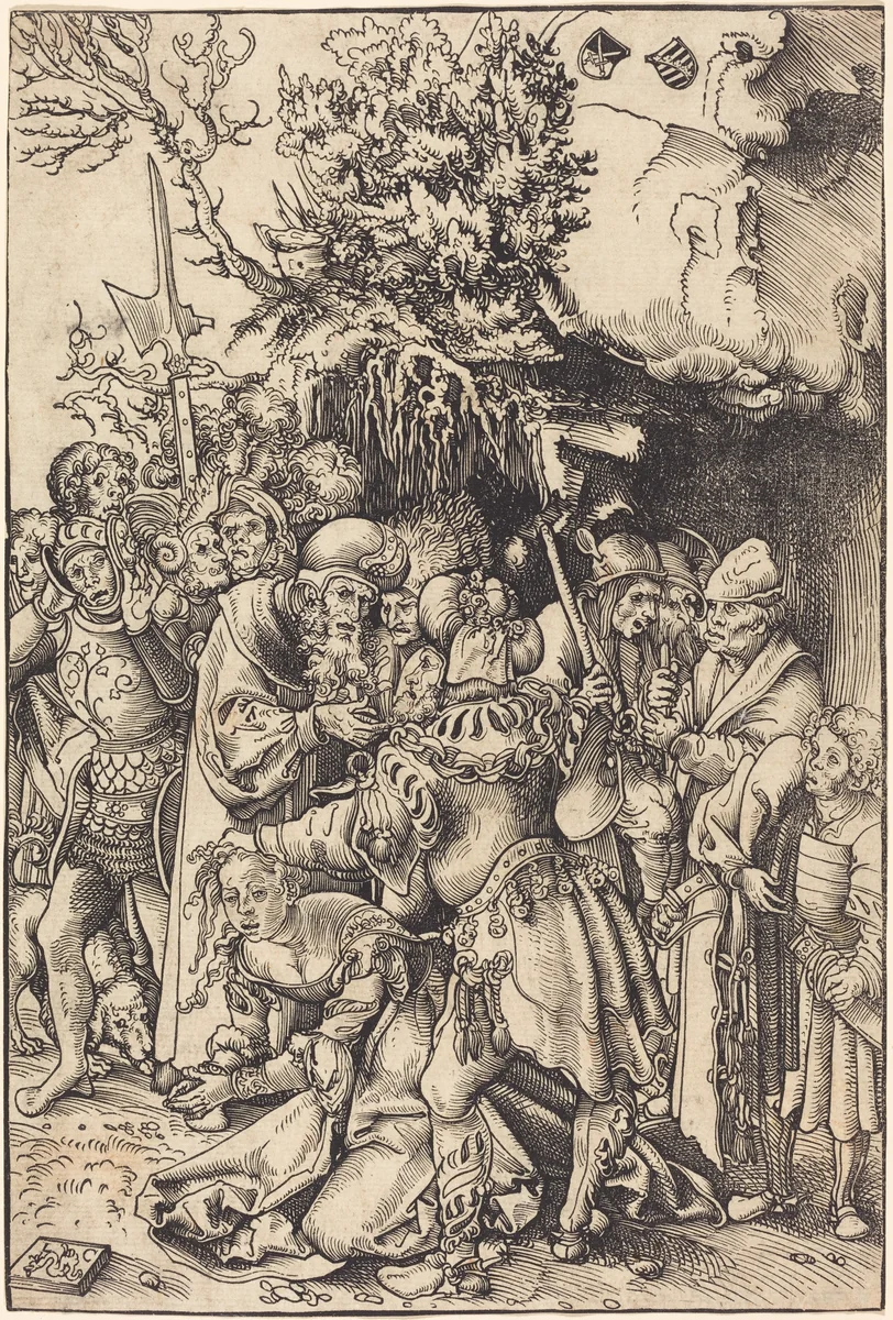 The Martyrdom of Saint Barbara by Lucas Cranach, print, 1472-1553
