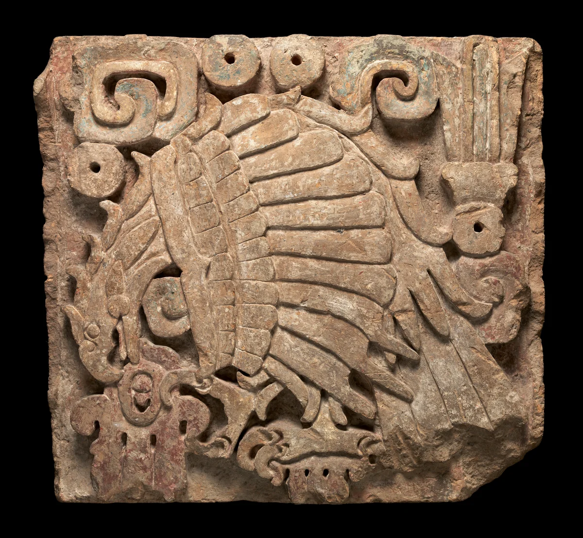 Eagle relief by Toltec artist(s), sculpture, 900-1200