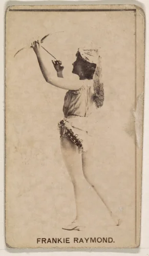 Frankie Raymond, from the Actresses series (N245) issued by Kinney Brothers to promote Sweet Caporal Cigarettes by Kinney Brothers Tobacco Company, photograph, 1890