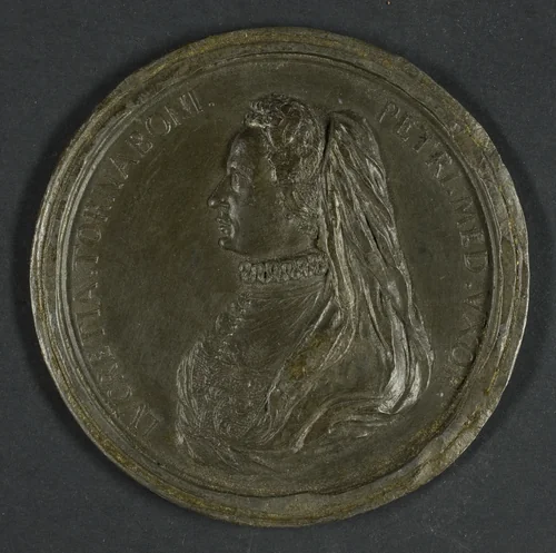 Medal Depicting Lucrezia Tornabuoni (1425–1482) by Antonio Francesco Selvi, metalwork, 1739