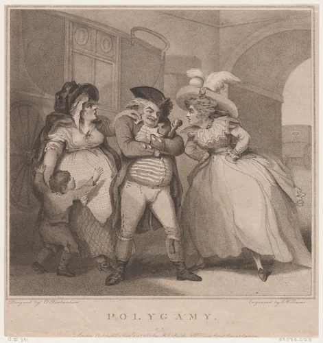 Polygamy by Edward Williams, print, 1787