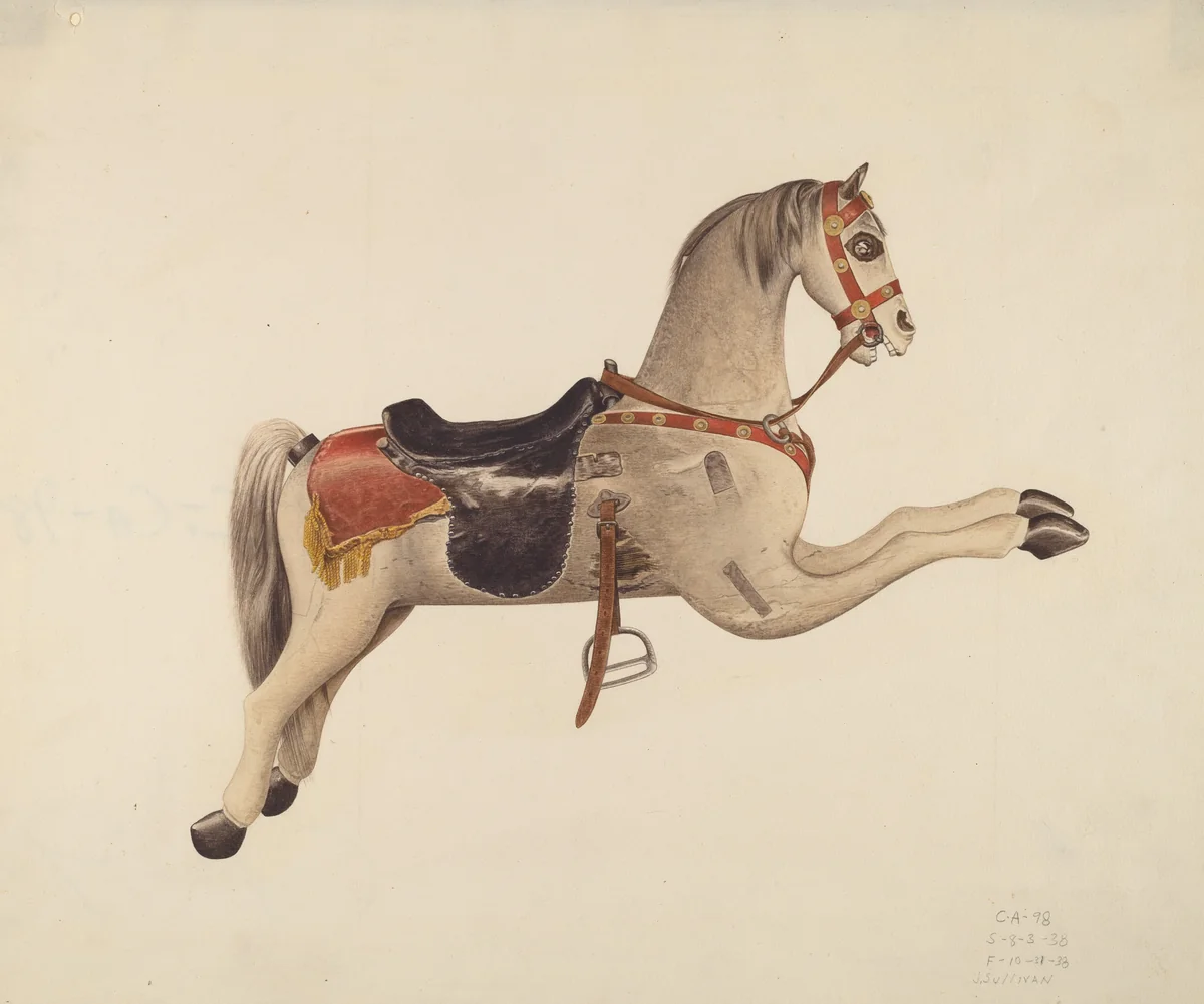 Carousel Horse by John Sullivan, index of american design, 1938