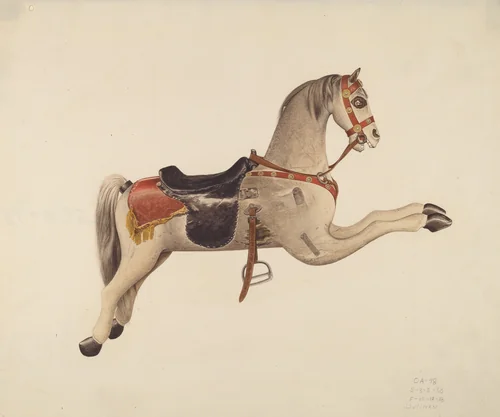 Carousel Horse by John Sullivan, index of american design, 1938