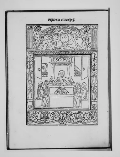 Vita Aesopi by Aesop, book, 1492