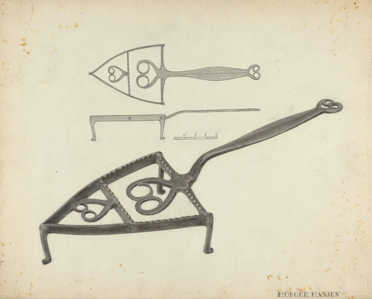 Trivet by Holger Hansen, index of american design, 1938