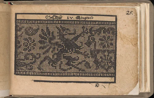 Schön newes Modelbuch (Page 25r) by Sigismundus Latomus, book, 1608