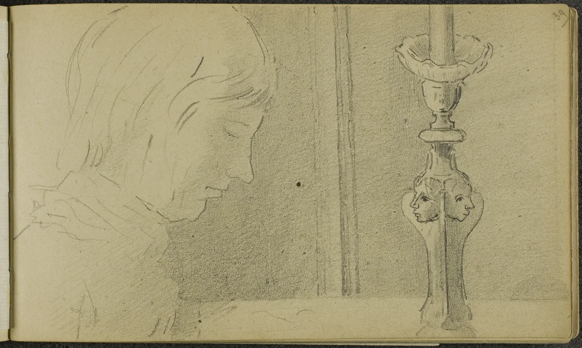 Sketchbook by Odilon Redon, book, 1879-1885