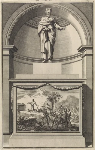 Apostel Tomas by Jan Luyken, print, 1698