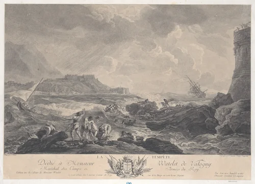 The Storm by Joseph Vernet, print, 1745-1805