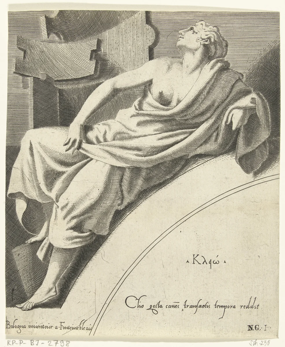 Clio by Unknown, print, 1540-1555
