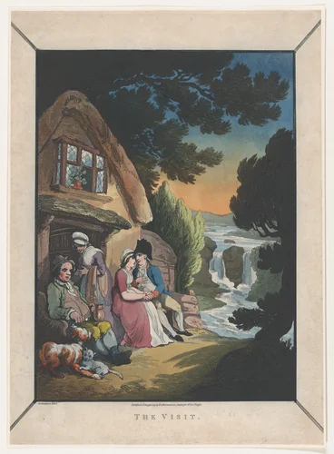 The Visit by Thomas Rowlandson, print, 1799