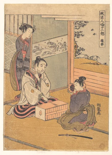 Monkey Dance by Isoda Koryūsai, print, 1750-1770