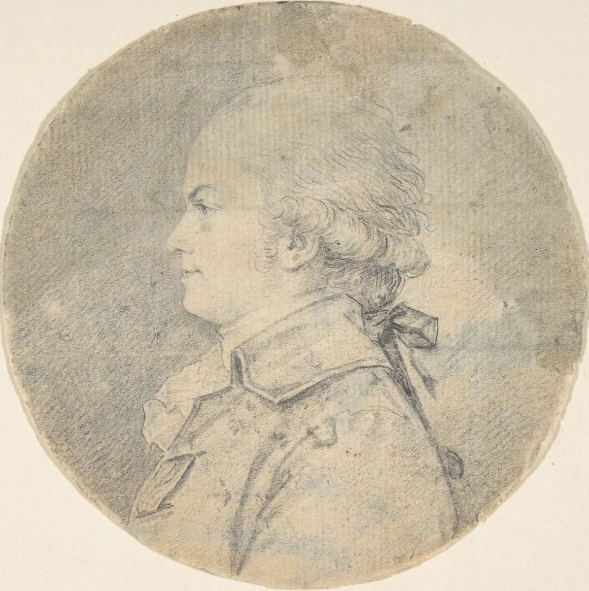 Bust of a Man by anonymous, drawing, 1700-1800