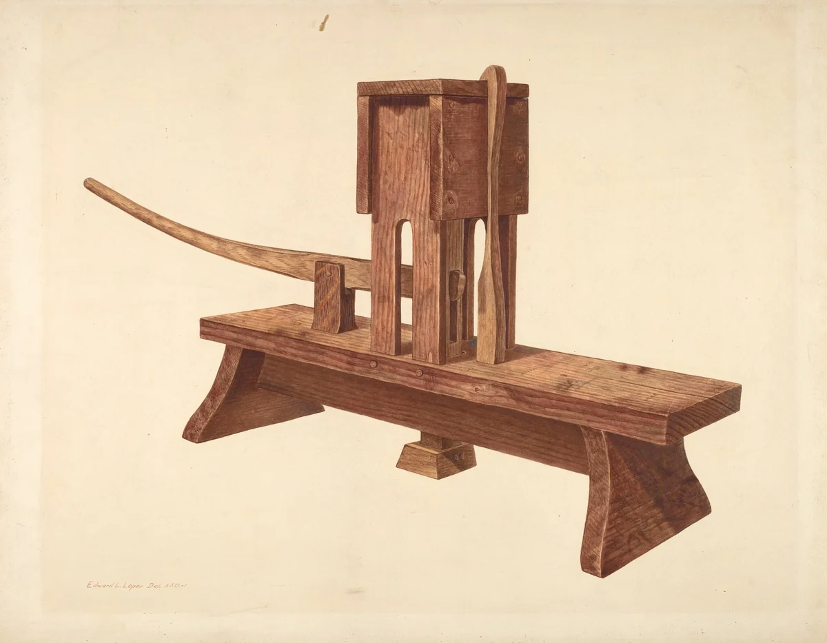 Butter Mold by Edward L. Loper, index of american design, 1940