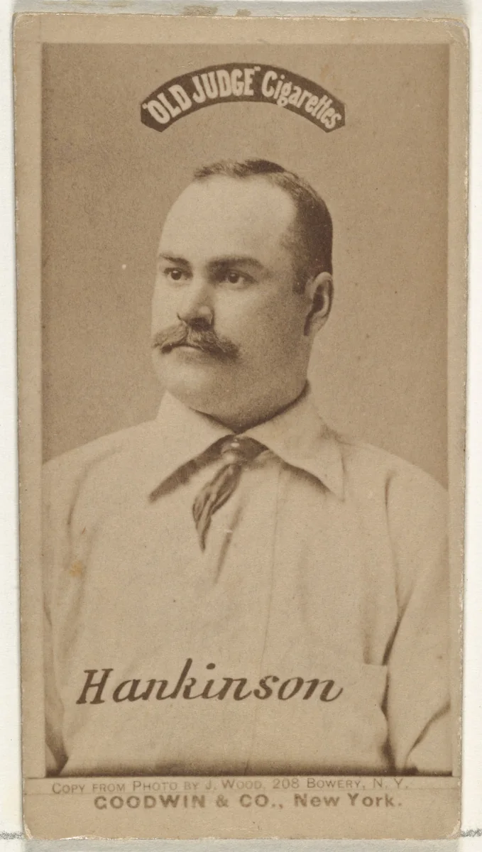 Frank Edward Hankinson, from the Old Judge series (N172) for Old Judge Cigarettes by Goodwin & Company, photograph, 1887-1890