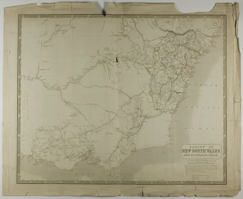 Colony of New South Wales and Australia Felix by W & A. K. Johnston, print, 1701-1900