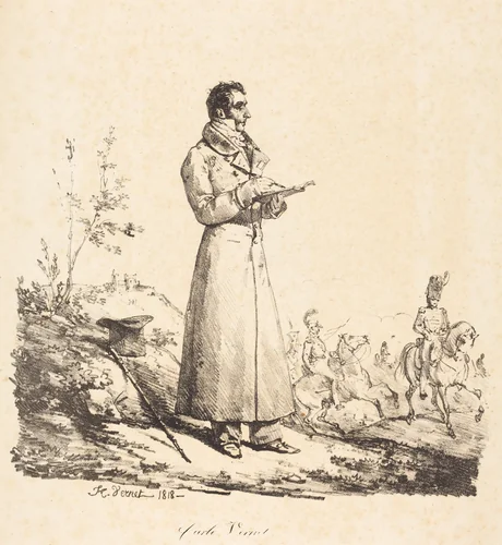 Carle Vernet, Full-Length by Horace Vernet, print, 1818