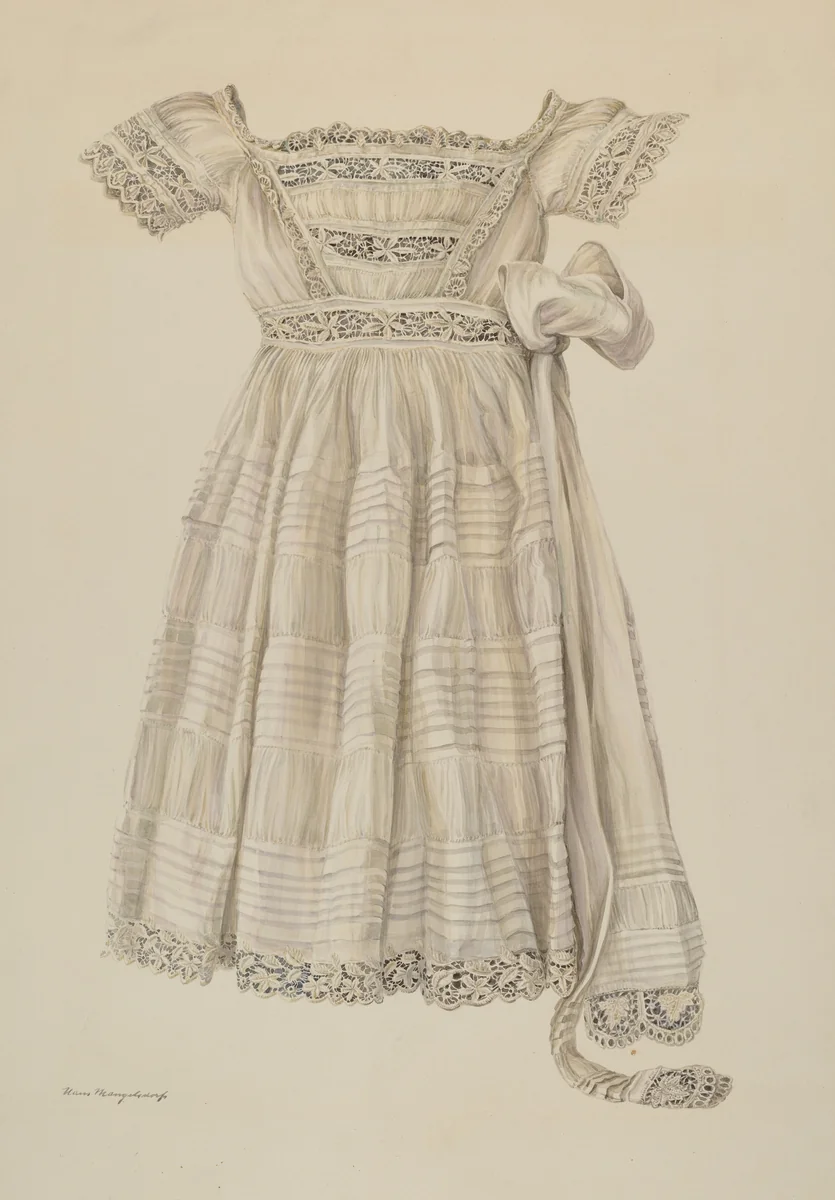 Child's Dress by Hans Mangelsdorf, index of american design, 1937