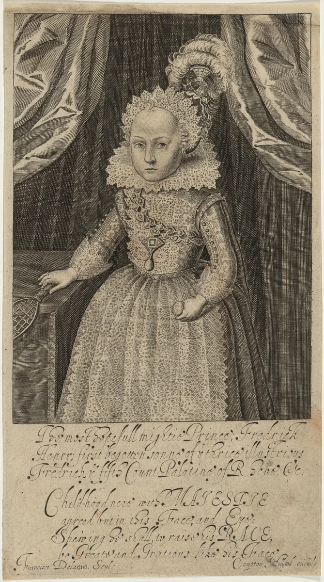 Prince Frederick Henry by Francis Delaram, print, 1590-1627