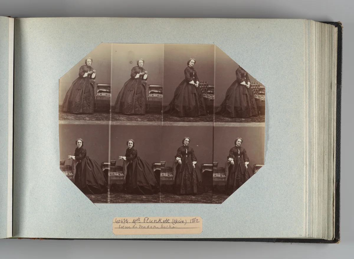 Mlle Plunkett by André Adolphe-Eugène Disdéri, photograph, 1862