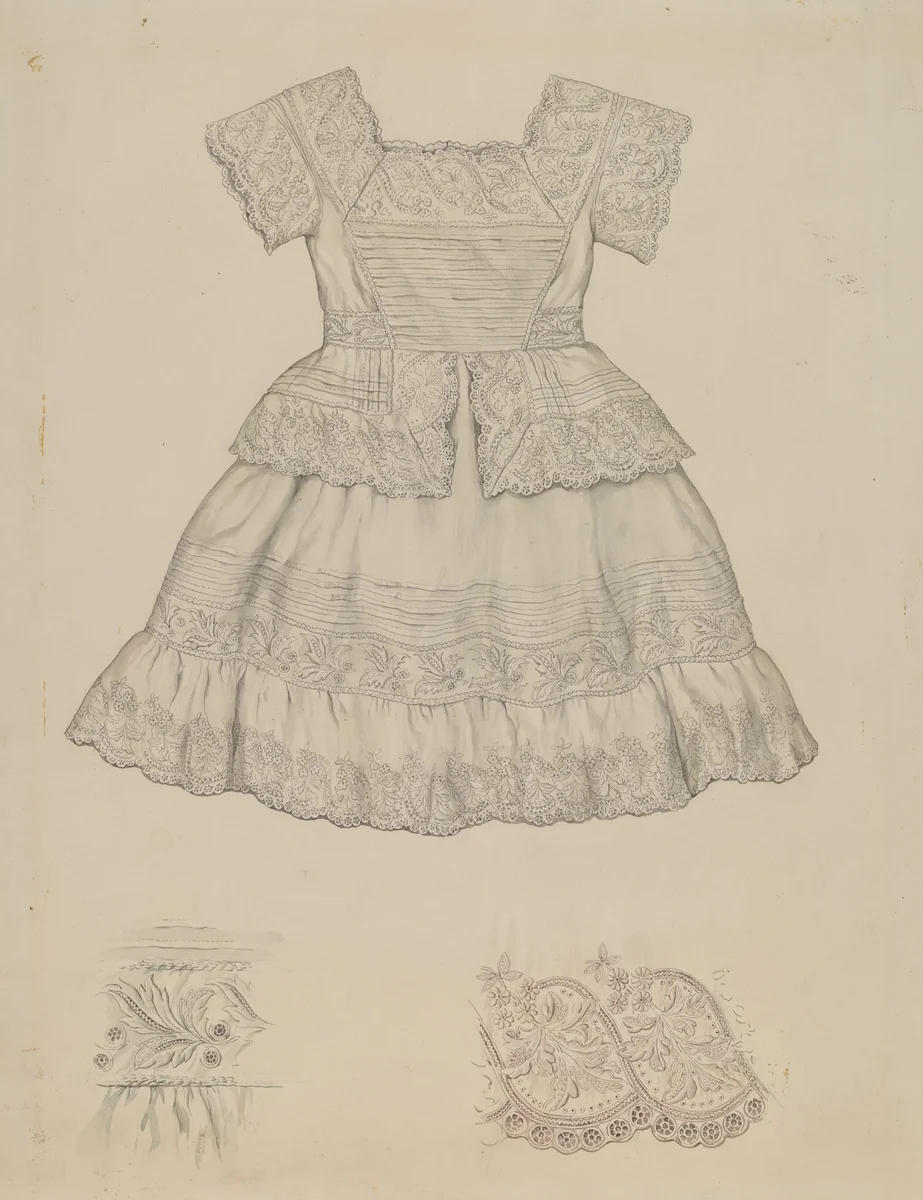 Child's Dress by Lillian Causey, index of american design, 1935-1942