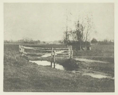 Where Winds the Dike (Norfolk) by Peter Henry Emerson, print, 1883-1887
