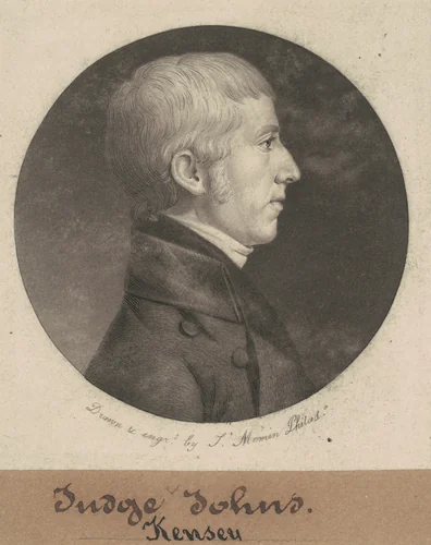 Kensey Johns by Charles B. J. Févret de Saint-Mémin, print, 1802
