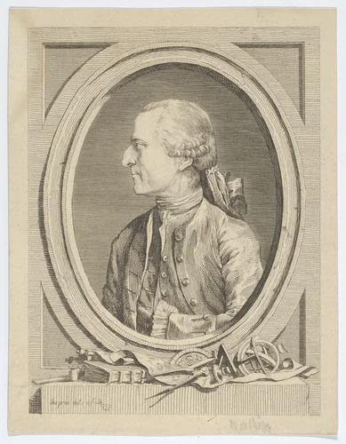 Antoine de Chézy by Louis Jean Desprez, print, 1767-1781