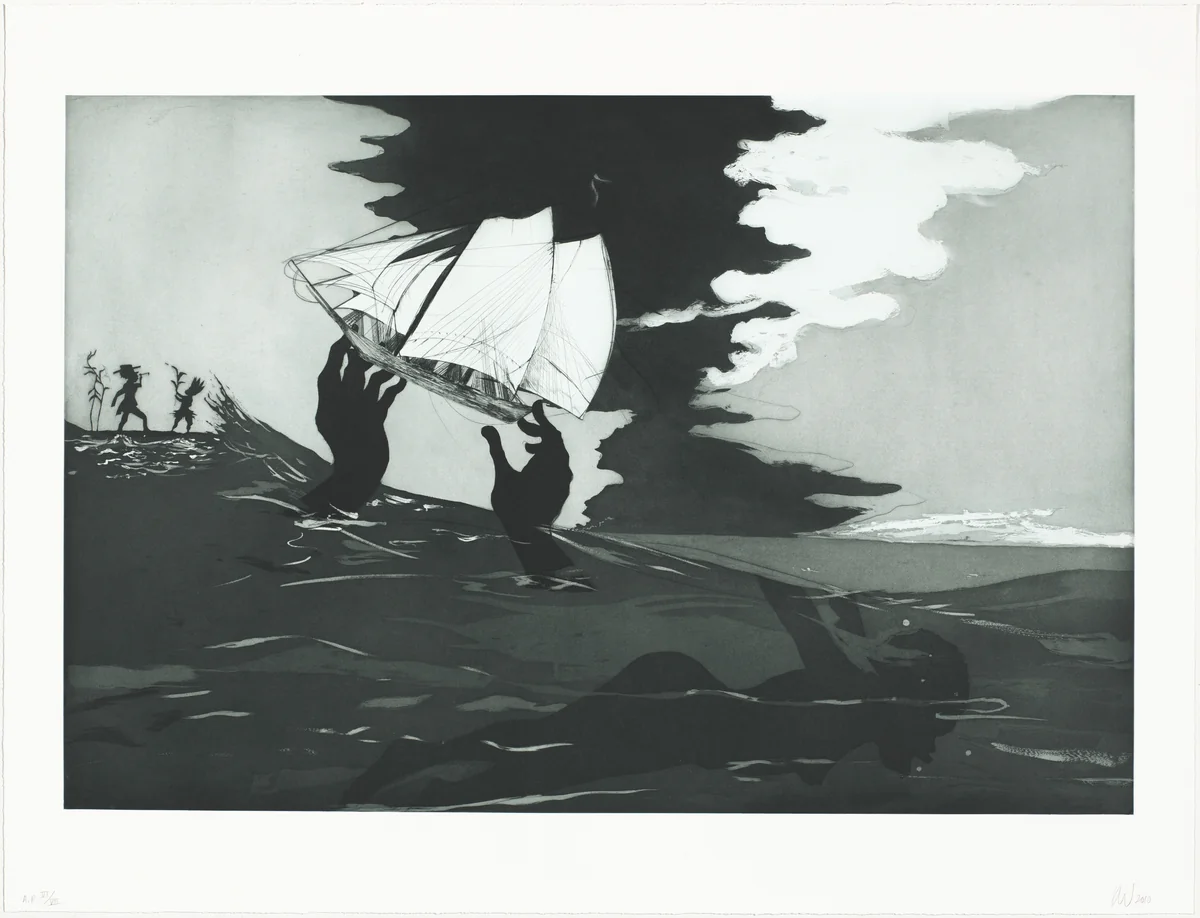 no world by Kara Walker, print, 2010
