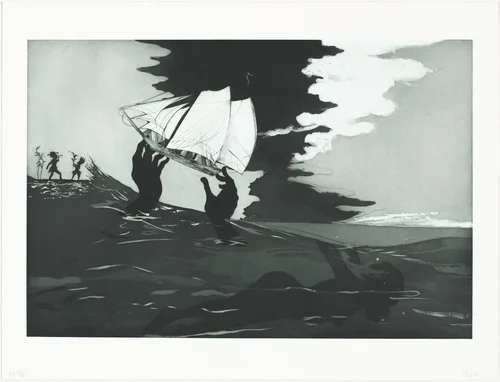 no world by Kara Walker, print, 2010