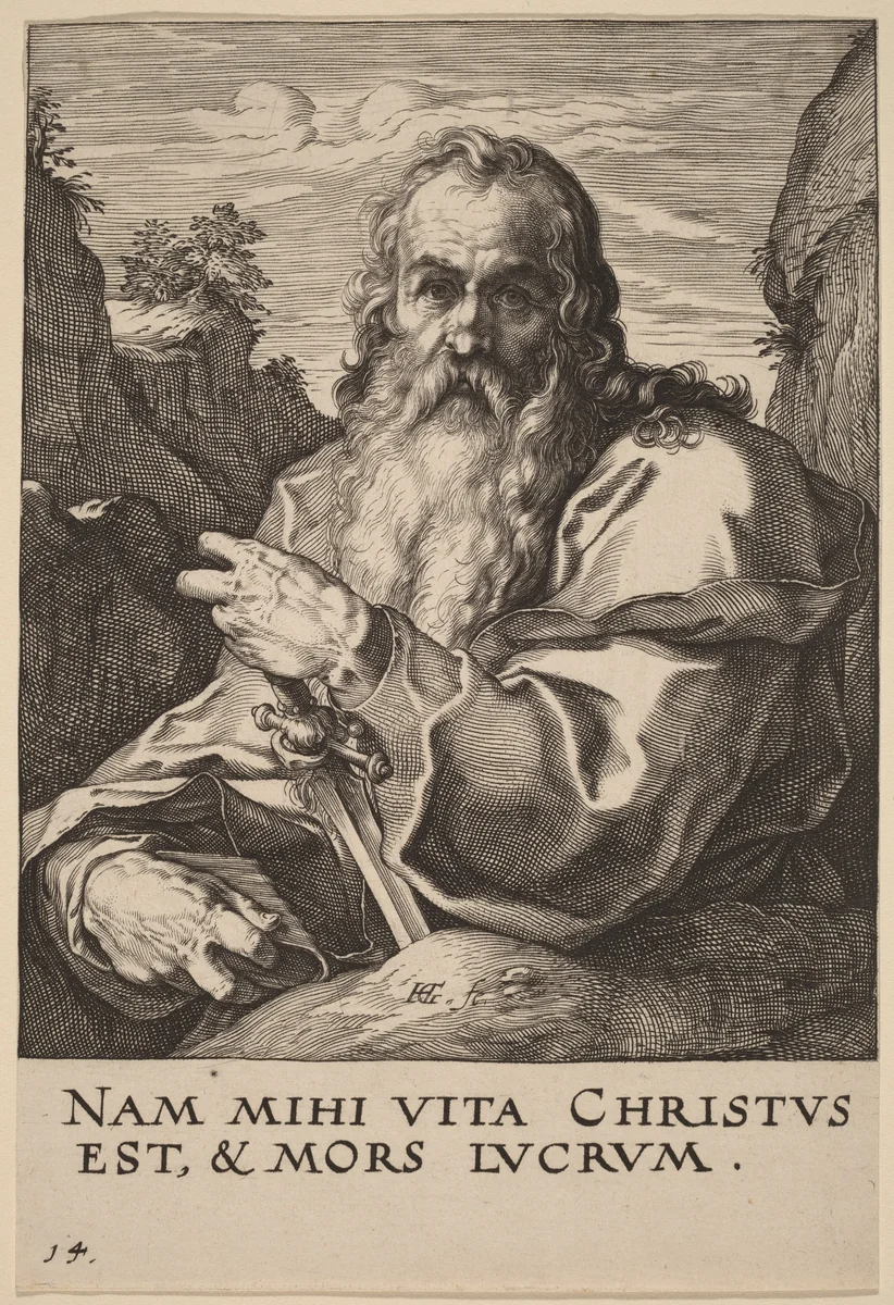 Saint Paul by Hendrick Goltzius, print, 1589