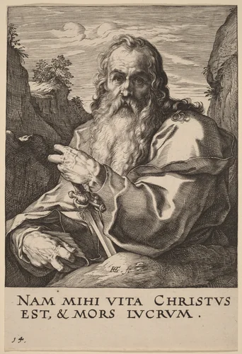Saint Paul by Hendrick Goltzius, print, 1589