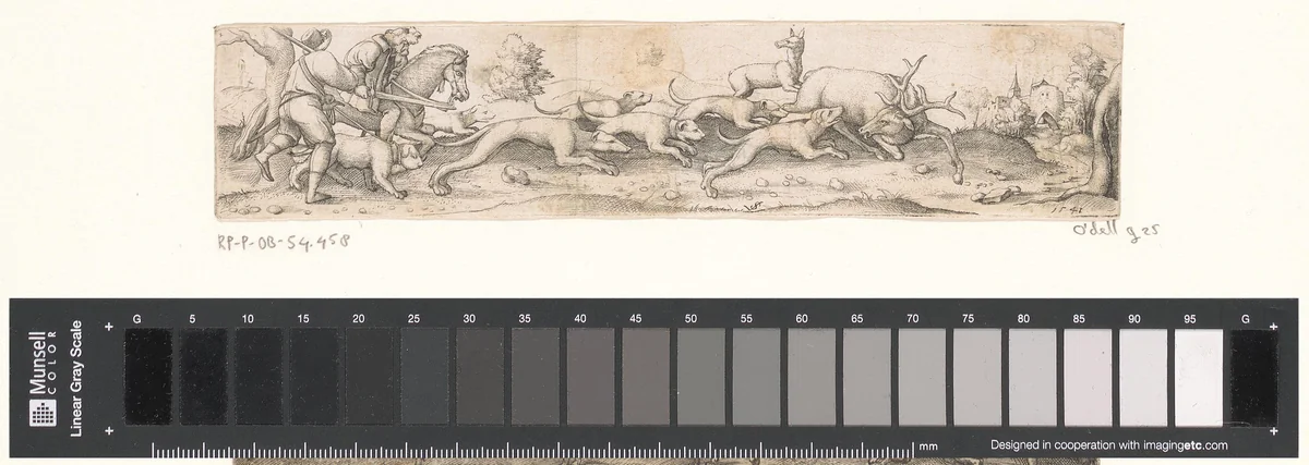 Hertenjacht by Unknown, print, 1541