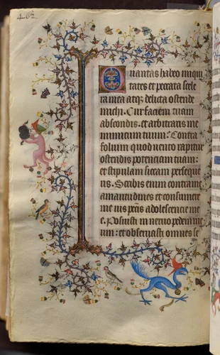 Hours of Charles the Noble, King of Navarre (1361-1425): fol. 225v, Text by Master of the Brussels Initials and Associates, book, 1400-1410