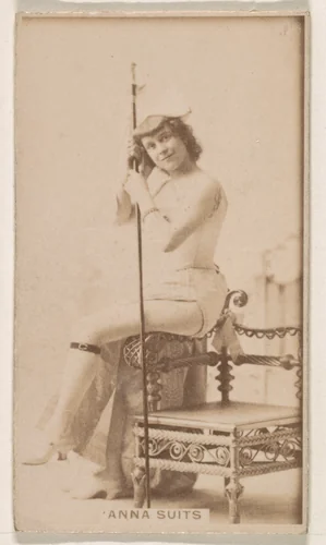 Anna Suits, from the Actresses series (N245) issued by Kinney Brothers to promote Sweet Caporal Cigarettes by Kinney Brothers Tobacco Company, photograph, 1890