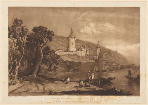Ville de Thun by Joseph Mallord William Turner, print, 1816
