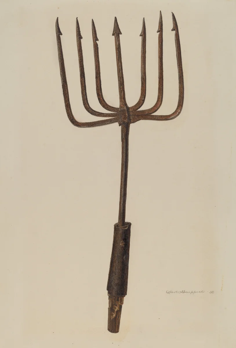 Fishing Spear by Albert Geuppert, index of american design, 1938
