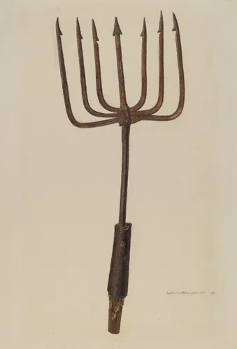 Fishing Spear by Albert Geuppert, index of american design, 1938