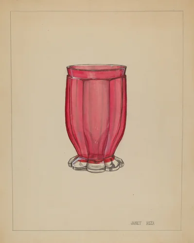 Tumbler by Janet Riza, index of american design, 1937