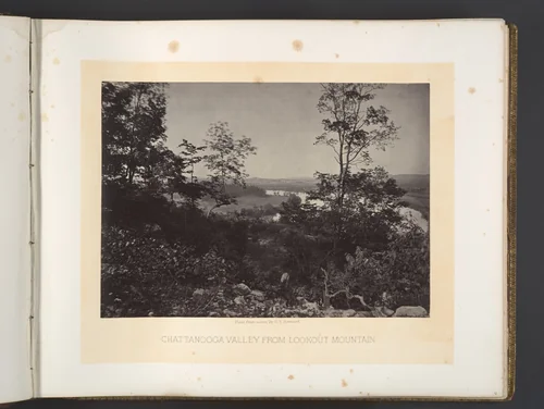 Chattanooga Valley from Lookout Mountain by George N. Barnard, photograph, 1860-1869