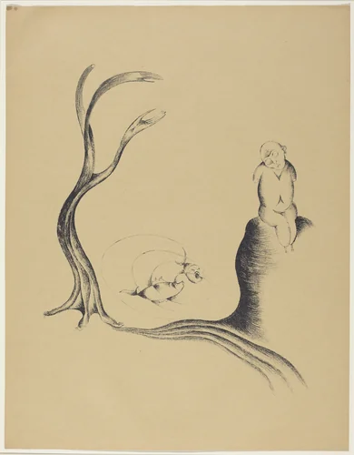 Der Baum der Sehnsucht (The Tree of Longing) by Heinrich Hoerle, portfolio, 1920