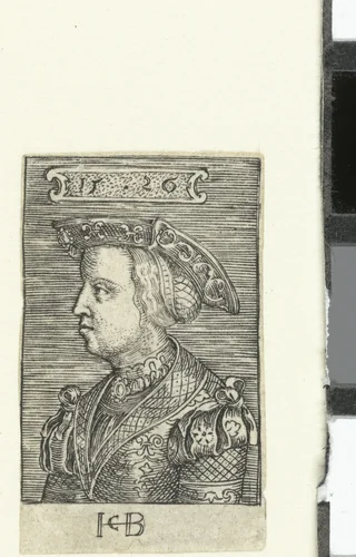 Portret van Claudia van Valois, echtgenote van Frans I by Unknown, print, 1526