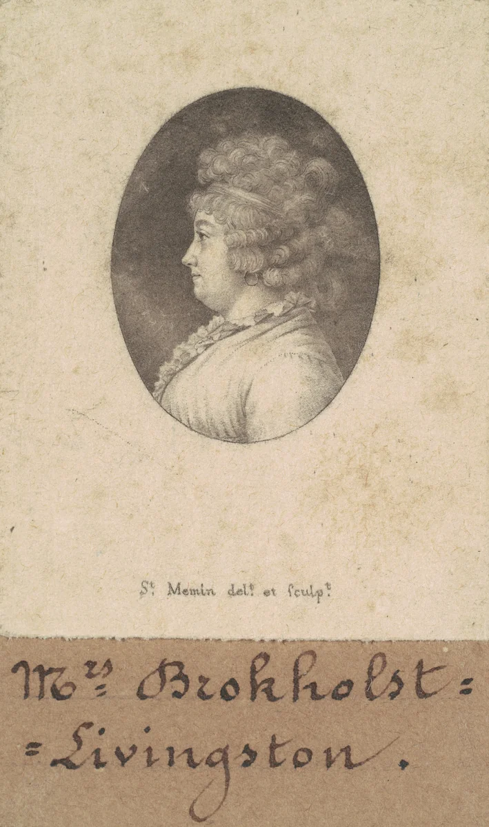 Catherine Keteltas Livingston by Charles B. J. Févret de Saint-Mémin, print, 1797-1798