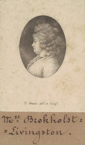 Catherine Keteltas Livingston by Charles B. J. Févret de Saint-Mémin, print, 1797-1798