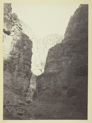 Limestone Walls Kanab Wash, Colorado River by William H. Bell, photograph, 1872