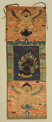 Vajrapani and Garuda by Choying Dorje, textile, 1340-1660