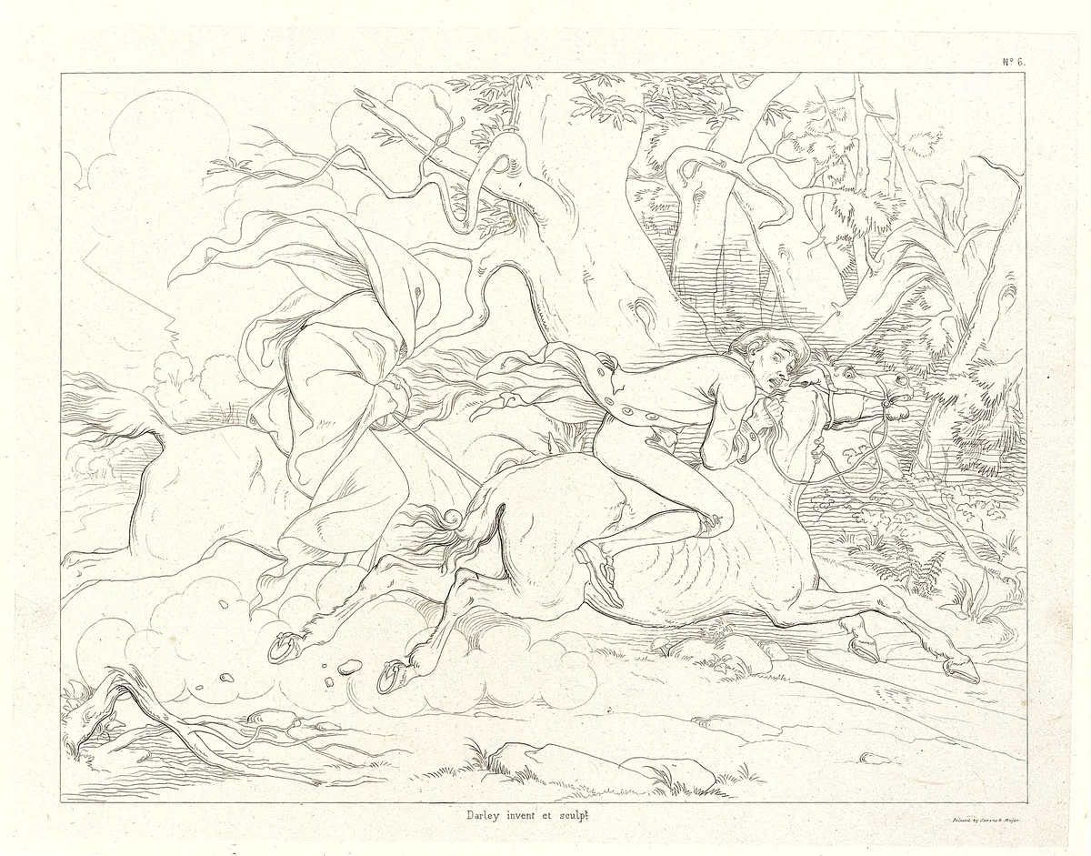 Washington Irving's Illustrations of the Legend of Sleepy Hollow, Designed and Etched by F.O.C. Darley for the Members of the American Art Union, 1850 by Felix Darley, book, 1849-1850