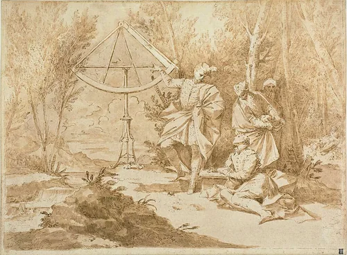The Astronomers by Donato Creti, drawing, 1701-1749